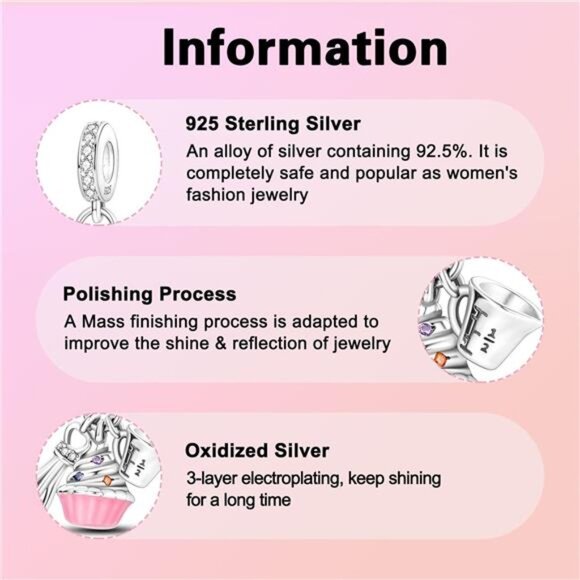 BRAND NEW Charms 925 Sterling Silver - Picture 5 of 8